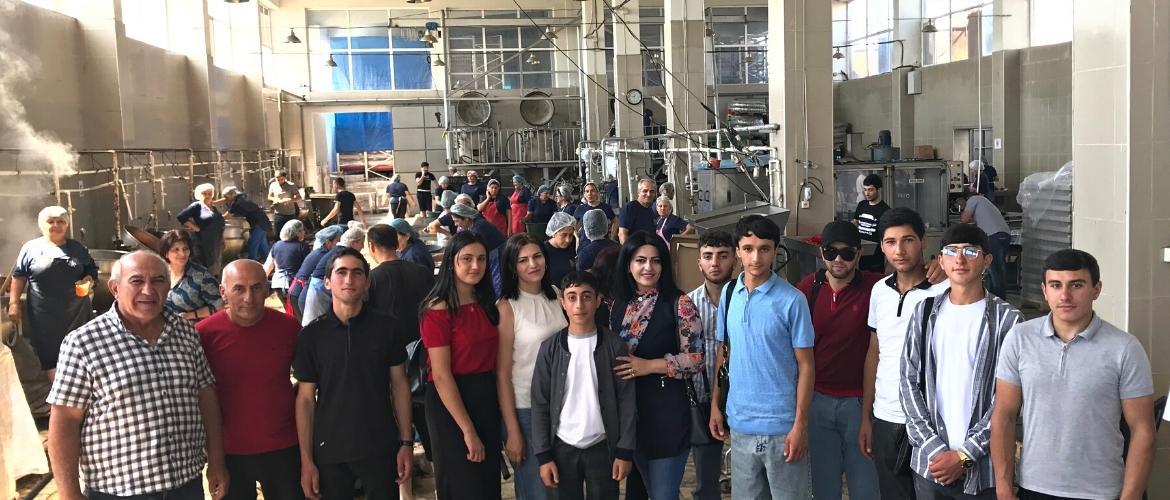 Badeyan College Students at "Royal" food canning branch 